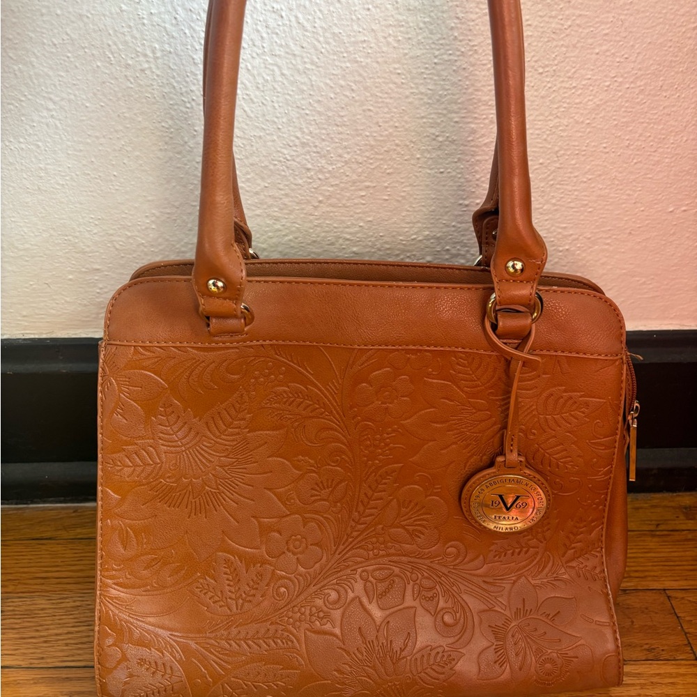 Embossed Floral Tote